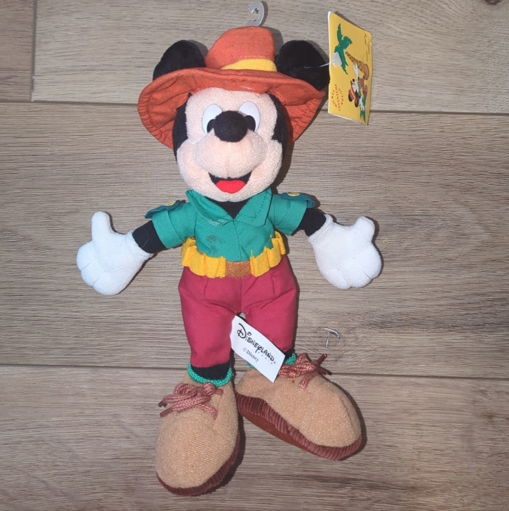 Disney Mickey Mouse Adventure Plush - Red, Green, Tan